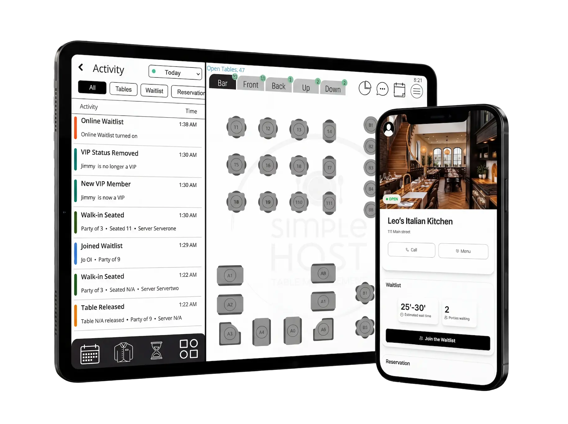 Getting started with Simple Host restaurant management app